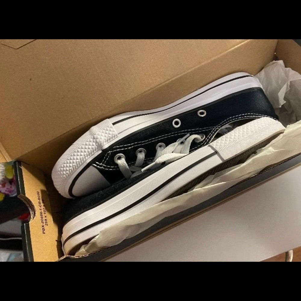 New black non platform shoes